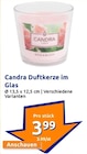 Duftkerze im Glas Angebote von Candra bei Action Hamm für 3,99 €