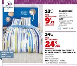 Drap Housse - U Maison en promo chez Hyper U Orléans à 9,73 €