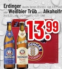 versch. Sorten im Angebot bei Trinkgut in Bensheim versch. Sorten Angebote von Erdinger bei Trinkgut Bensheim für 13,99 €