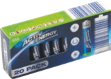 PACK DE 20 PILES - ACTIV ENERGY en promo chez Aldi PACK DE 20 PILES - ACTIV ENERGY dans le catalogue Aldi
