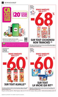 Catalogue Intermarché Contact de la semaine "-60% DE REMISE IMMÉDIATE SUR LE 2ÈME" avec 2 pages, valide du 14/07/2026 au 26/07/2026 pour Villette-de-Vienne et alentours Prospectus Intermarché Contact de la semaine "-60% DE REMISE IMMÉDIATE SUR LE 2ÈME" avec 2 pages, valide du 14/07/2026 au 26/07/2026 pour Villette-de-Vienne et alentours