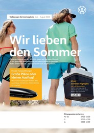 Volkswagen Prospekt "Wir lieben den Sommer" für Minden, 1 Seite, 01.06.2023 - 31.08.2023