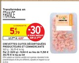 Promo Crevettes cuites décortiquées Producteurs et Commercants à 4,05 € dans le catalogue Intermarché à Rugles