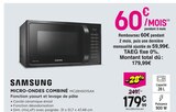 Micro-ondes combiné - Samsung - Pulsat à Angoulême Micro-ondes combiné - Samsung en promo chez Pulsat Angoulême à 179,99 €