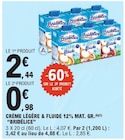 Crème légère & fluide 12% mat. Gr. - BRIDELICE dans le catalogue E.Leclerc