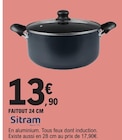 Faitout 24 cm - Sitram dans le catalogue E.Leclerc