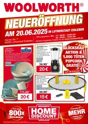 Aktueller Woolworth Mode Prospekt in Sangerhausen und Umgebung, "NEUERÖFFNUNG IN LUTHERSTADT EISLEBEN" mit 8 Seiten, 20.06.2025 - 20.06.2025