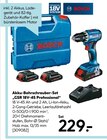 Akku-Bohrschrauber-Set GSR 18V-45 Professional im Angebot bei Hellweg in Monheim Akku-Bohrschrauber-Set GSR 18V-45 Professional Angebote von Bosch bei Hellweg Monheim für 229,00 €