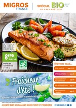 Catalogue Migros France à Ambilly, avec 24 pages Prospectus Migros France à Ambilly, "Spécial BIO ", 24 pages, 03/08/2021 - 08/08/2021