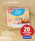 Party Konfetti von Dr. Oetker für 2,49 € bei E center im Angebot Party Konfetti von Dr. Oetker im aktuellen E center Prospekt