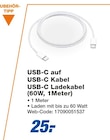 USB-C auf USB-C Kabel USB-C Ladekabel (60W, 1Meter) Angebote bei expert Göppingen für 25,00 €