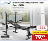 Multifunktion Hantelbank Profi-Gym 1000 Angebote von Art Sport bei Netto Marken-Discount Neuwied für 79,99 €