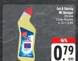 WC Reiniger Zitrone Angebote von Gut & Günstig bei EDEKA Weiden für 0,79 €