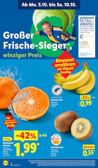Prospekt der Woche "LIDL LOHNT SICH" Seite 2, 05.10.2026 bis 10.10.2026 für Berlin Aktueller Prospekt "LIDL LOHNT SICH" Seite 2 von 69 Seiten für Berlin