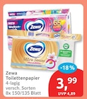 Toilettenpapier von Zewa im aktuellen budni Prospekt