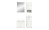 Badmöbel-Set SCHLOONSEE 4 teilig bestehend aus: Waschbeckenunterschrank Spiegel Unterschrank Hängeschrank Schloonsee für 329,00 € bei Höffner im Angebot Badmöbel-Set SCHLOONSEE 4 teilig bestehend aus: Waschbeckenunterschrank Spiegel Unterschrank Hängeschrank Schloonsee im aktuellen Höffner Prospekt