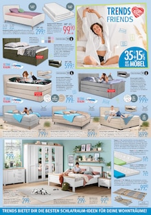 Bett im Trends Prospekt "TRENDS FOR FRIENDS" mit 8 Seiten (Bochum)