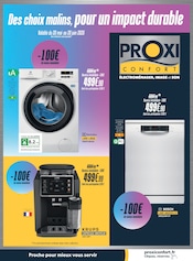 Promos Lave-Linge dans le catalogue "Des choix malins, pour un impact durable" de Proxi Confort Lave-Linge en promo dans le catalogue Proxi Confort à la page 1