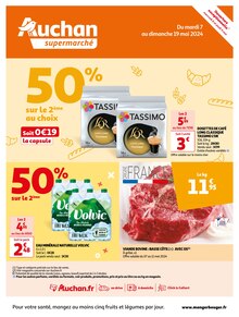 Prospectus Auchan Supermarché de la semaine "Auchan supermarché" avec 1 pages, valide du 07/05/2024 au 19/05/2024 pour Calais et alentours