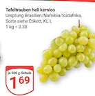 Tafeltrauben hell kernlos bei GLOBUS im Prospekt "" für 1,69 €