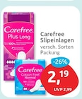 Slipeinlagen von Carefree für 2,19 € bei budni im Angebot Slipeinlagen von Carefree im aktuellen budni Prospekt