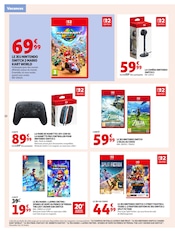 Promos Manette Nintendo dans le catalogue "EMBARQUEMENT IMMÉDIAT POUR LES PRIX BAS." de Auchan Hypermarché à la page 22