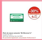 Pain de savon amande - Dr Bronner’s en promo chez Monoprix Livry-Gargan à 4,33 €