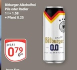 Alkoholfrei Pils oder Radler Angebote von Bitburger bei GLOBUS Amberg für 0,79 €