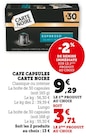 Café Capsules - Carte Noire en promo chez Hyper U Saintes à 3,71 €