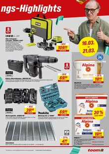 Alpina im toom Baumarkt Prospekt "Willkommen zur großen Neueröffnung!" mit 12 Seiten (Karlsruhe)