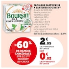 Fromage pasteurisé à tartiner - Boursin dans le catalogue Super U