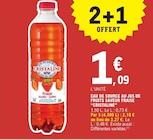 Eau de source au jus de fruits saveur fraise - Cristaline - E.Leclerc à Poitiers Eau de source au jus de fruits saveur fraise - Cristaline en promo chez E.Leclerc Poitiers à 1,09 €