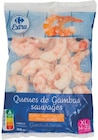 Queues de Gambas Sauvages - Carrefour Extra - Supermarchés Match à Roubaix Queues de Gambas Sauvages - Carrefour Extra en promo chez Supermarchés Match Roubaix à 9,85 €