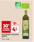 HUILE OLIVE ET COLZA BIO - SOLEOU en promo chez Auchan Supermarché Saint-Denis à 4,11 €