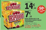 Bière aromatisée à un spiritueux à base d’agave - DESPERADOS en promo chez E.Leclerc Bière aromatisée à un spiritueux à base d’agave - DESPERADOS dans le catalogue E.Leclerc