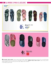 Promos Chaussures dans le catalogue "Vague de fraîcheur sur votre budget" de E.Leclerc Chaussures en promo dans le catalogue E.Leclerc à la page 24