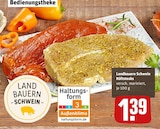 Hüftsteaks im Angebot bei REWE in Lörrach Hüftsteaks Angebote von Landbauern Schwein bei REWE Lörrach für 1,39 €