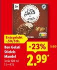 Stieleis Mandel im Angebot bei Lidl in Villingen-Schwenningen Stieleis Mandel Angebote von Bon Gelati bei Lidl Villingen-Schwenningen für 2,99 €