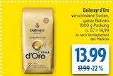 Dallmayr d'Oro Crema bei diska im Sömmerda Prospekt für 13,99 €