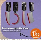 Maxi Bazar - Arme ensanglantée 41cm : offre du catalogue Promo Arme ensanglantée 41cm à 1,99 € dans le catalogue Maxi Bazar ""