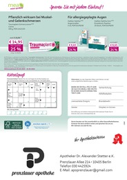 mea - meine apotheke Augentropfen im Prospekt mea - meine apotheke Augentropfen im Prospekt