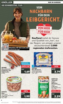 Bratwurst im Kaufland Prospekt "EXTRA-ANGEBOTE" mit 8 Seiten (Hannover)