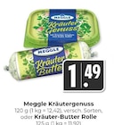 Kräutergenuss oder Kräuter-Butter Rolle im Angebot bei Hieber in Freiburg Kräutergenuss oder Kräuter-Butter Rolle Angebote von Meggle bei Hieber Freiburg für 1,49 €