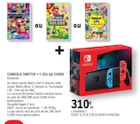 Console Switch + 1 jeu au choix - NINTENDO en promo chez E.Leclerc Console Switch + 1 jeu au choix - NINTENDO dans le catalogue E.Leclerc