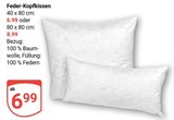 Feder-Kopfkissen Angebote bei GLOBUS Amberg für 6,99 €