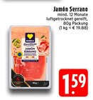 Jamón Serrano im Angebot bei EDEKA in Paderborn Jamón Serrano Angebote von EDEKA bei EDEKA Paderborn für 1,59 €