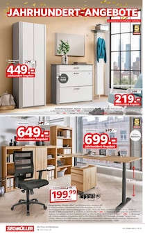 Bürostuhl im aktuellen Segmüller Prospekt (Ulm) Bürostuhl im Segmüller Prospekt "Highlight Angebote" mit 48 Seiten (Ulm)