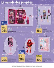 Promos Monster High dans le catalogue "Prêt à jouer avec Nous?" de Carrefour Monster High en promo dans le catalogue Carrefour à la page 34