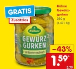 Gewürzgurken im Angebot bei Netto Marken-Discount in Mülheim Gewürzgurken Angebote von Kühne bei Netto Marken-Discount Mülheim für 1,59 €