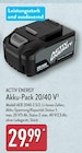 Akku-Pack 20/40 V³ Angebote von ACTIV ENERGY bei ALDI Nord Hattingen für 29,99 €